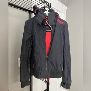 SUPERDRY Women’s Windbomber Size L grey/pink